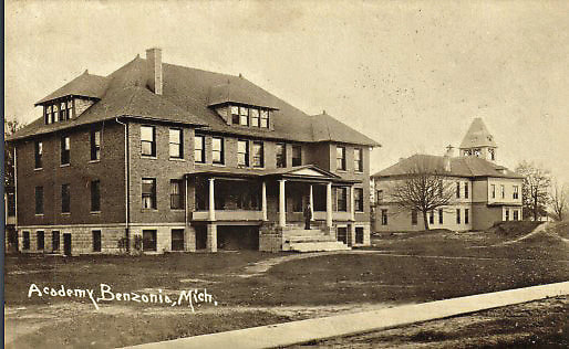 Benzonia Academy 1909 Now the Mills Community House